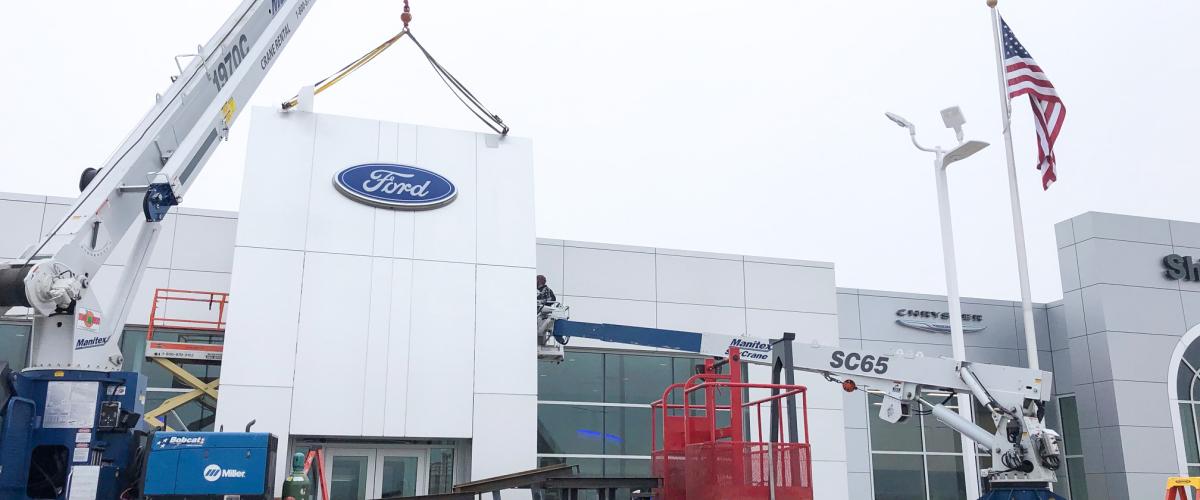 Ford Installation by Monitor Signs