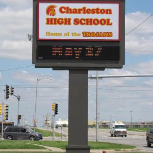Pylon Sign - Charleston High School