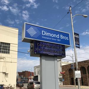 Pylon Sign - Diamond Bros. Insurance