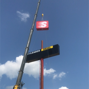 High Rise Sign Installation