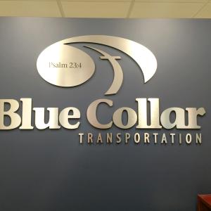 Interior Signage - Blue Collar