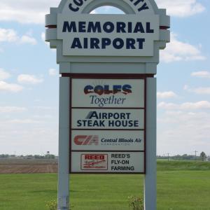 Pylon Sign - Coles County Airport